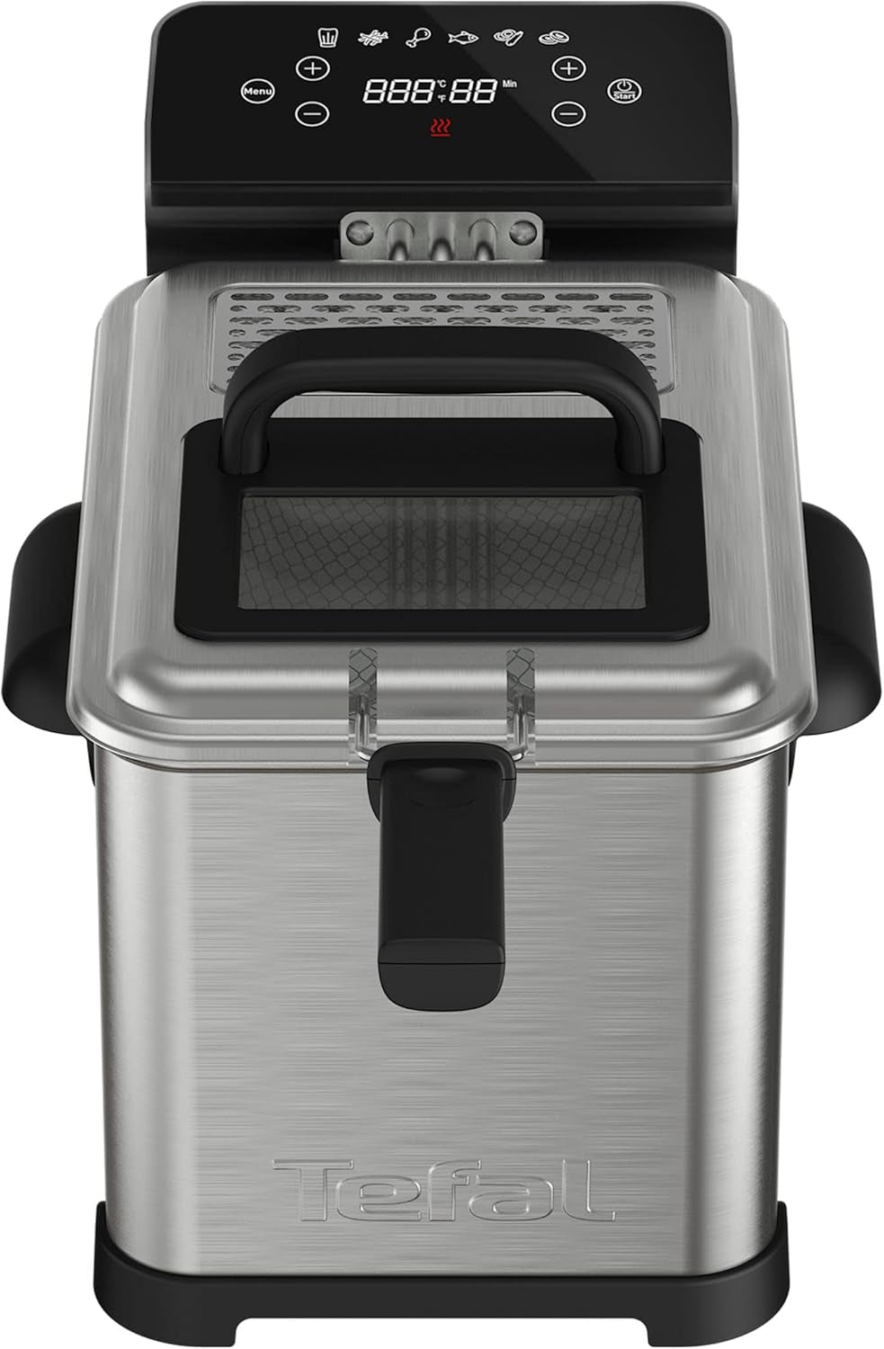 Tefal Family Pro Access 4.0L, 3000 Watt, semiprofesional, con aceite, depósito de aceite extraíble, tecnología de zona de refrigeración Electrodomésticos Naty Shop Family Pro Digital Access 4.0L