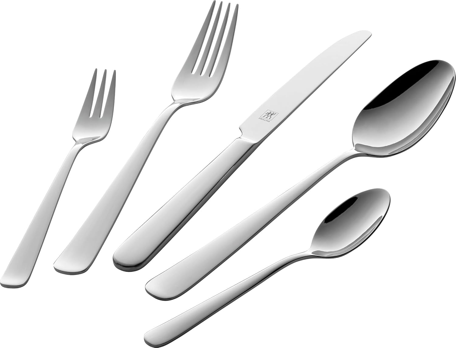 ZWILLING Swing Besteckset, 30-Tlg, Para 6 personas, 18/10 Edelstahl, Essbesteck Poliert, Spülmaschinengeeignet, Silver Kitchen Naty Shop 68-Tlg