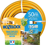 HOZELOCK - Manguera Tricoflex Ultraflex Ø 12,5 mm (1/2") 20 M: Manguera de jardín flexible, resistente a la intemperie, resistente a torceduras y dobleces, fabricada con un 40% de PVC reciclado [117002], amarilla