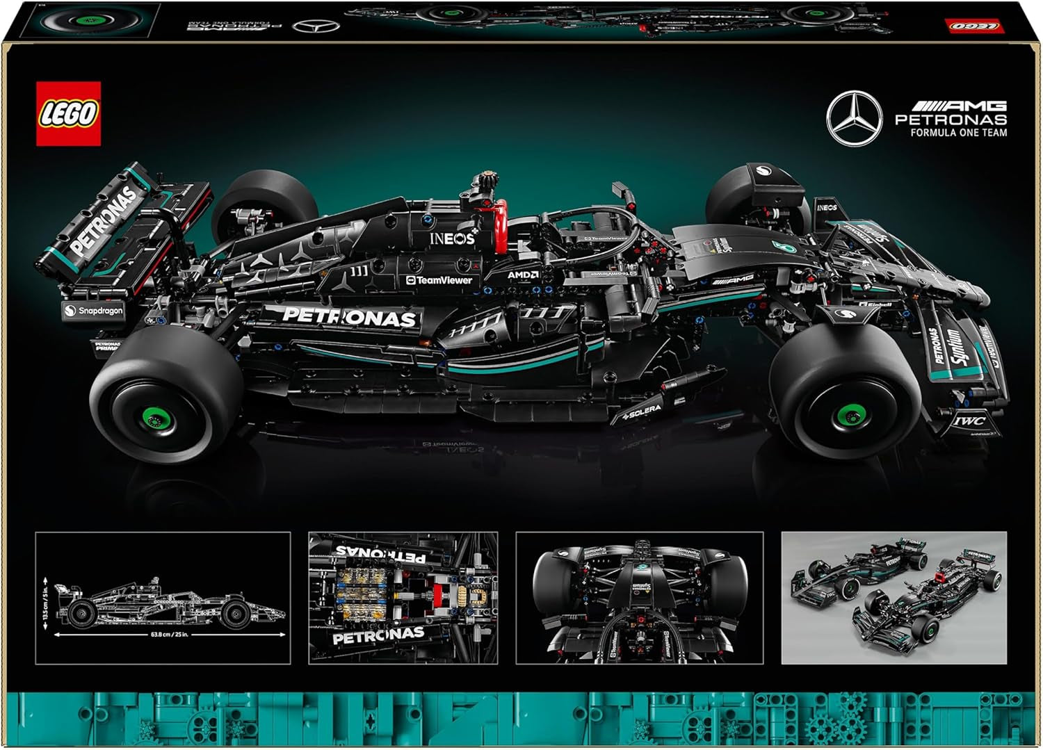 LEGO Technic Mercedes-Amg F1 W14 E Set de rendimiento para adultos, coche de carreras a escala, coleccionables para el hogar o la oficina, regalos de Fórmula 1 para hombres y mujeres 42171 Juegos de construcción Besuche den LEGO-Store