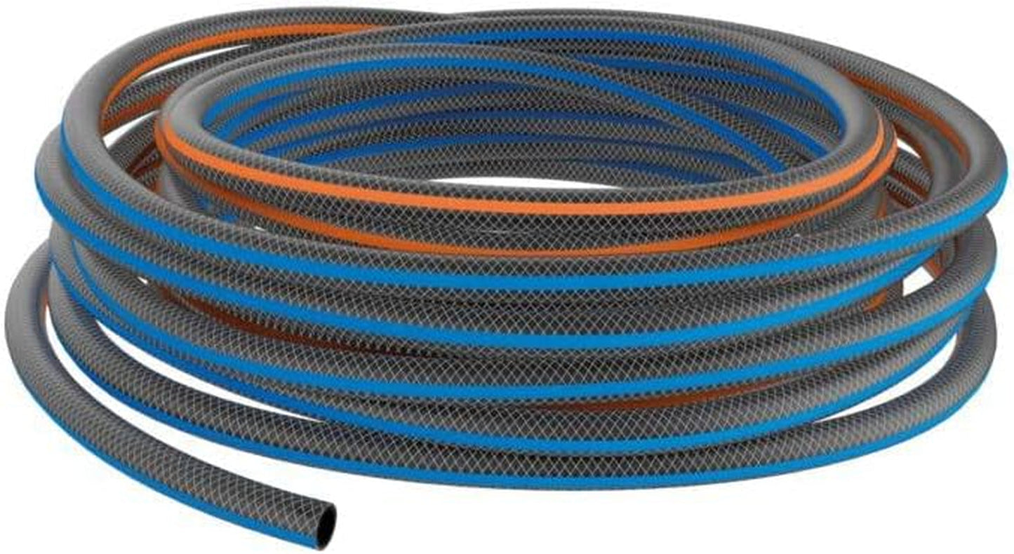 Fiskars Manguera de jardín S, Serie X, Manguera de agua para riego manual, 13 mm (1/2"), Longitud: 15 m, Conexión universal, Protección UV, Protección contra heladas, Resistente a la torsión, Azul, 1076044