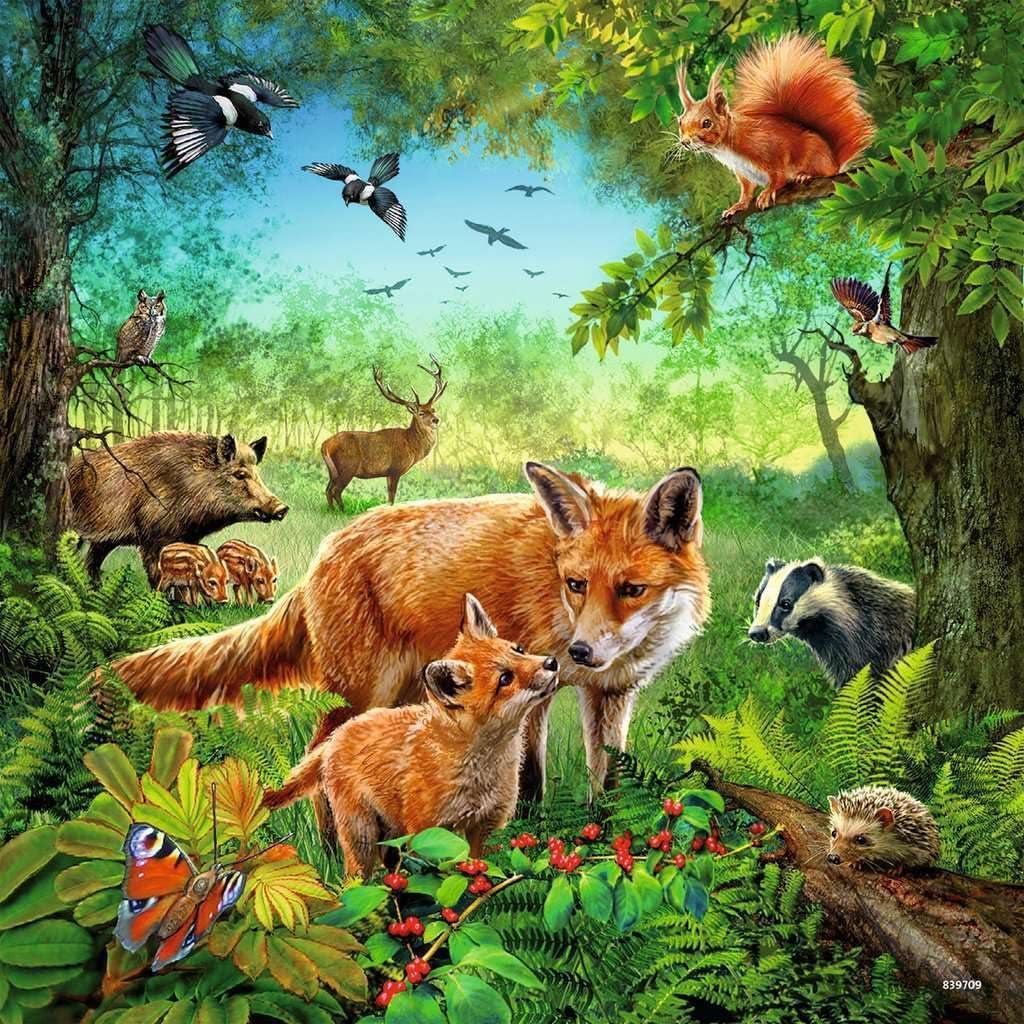 Ravensburger Puzzle para niños - 09330 Animales de la Tierra - Puzzle para niños a partir de 5 años, con 3X49 piezas Puzzle Naty Shop