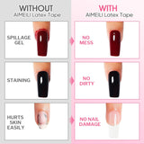 AIMEILI Cinta Despegable De Látex Nagelleck Korrektor Hautschutz Fingerschutz Para Nail Art Palisade Geruchlos Weiß 15Ml