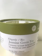 Té verde de jazmín orgánico, 15 bolsitas de té de seda, 1 paquete (1 x 30 g)