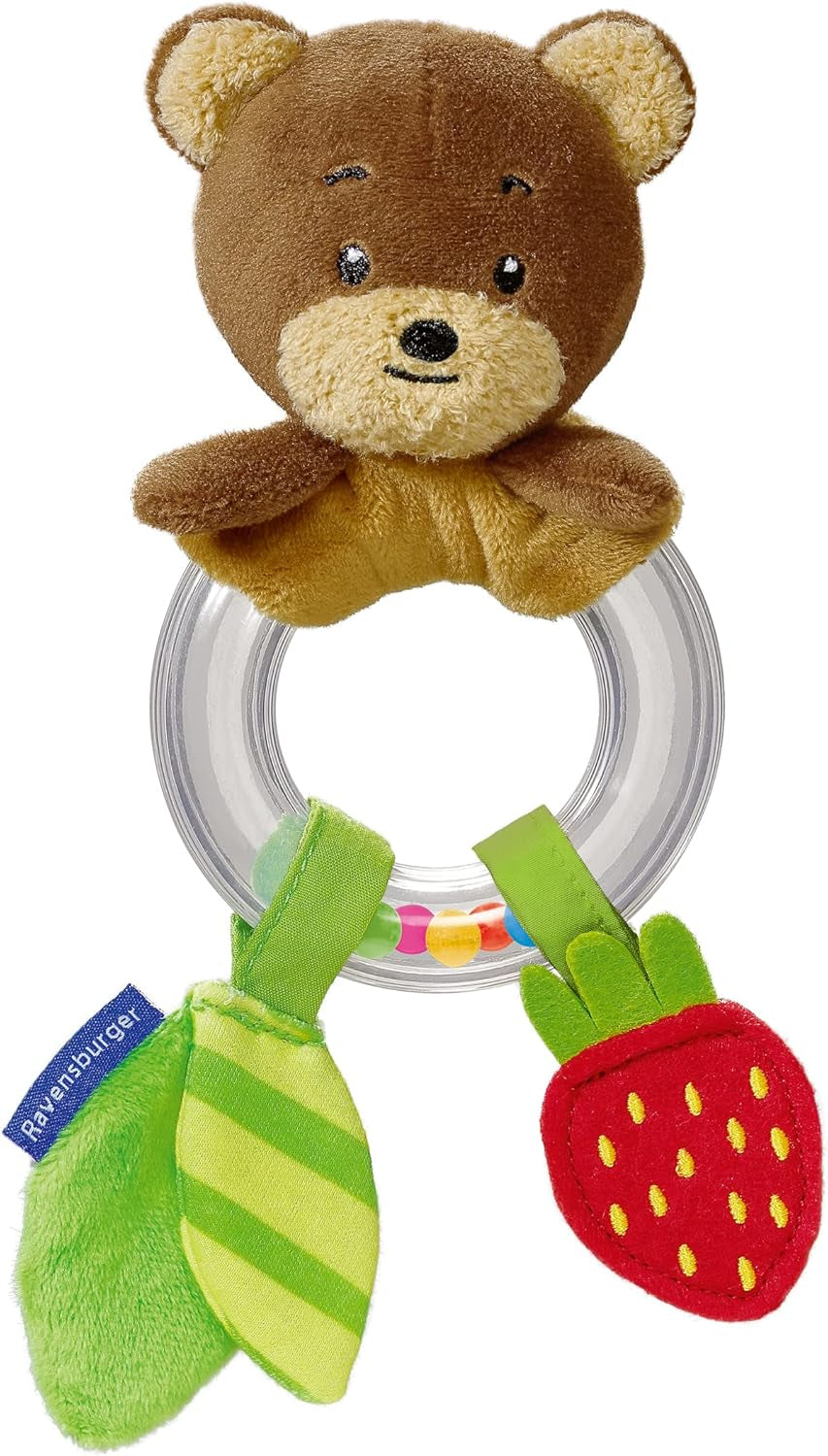 Ravensburger ministeps 4562 Sonajero con forma de osito con anillo, sonajero y crujido, juguete para bebés desde 3 meses, juguetes para bebés Naty Shop Default Title
