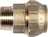 Racor de compresión Cornat - rosca externa Ø 32 mm x 1 pulgada - latón - con una rosca externa - conexión de tubería PE-HD / T617532