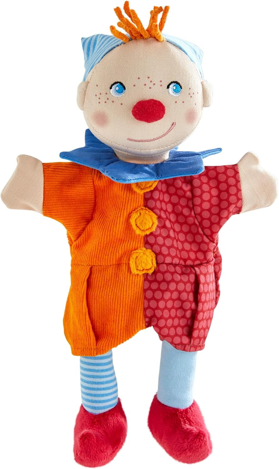 Marioneta de mano HABA Kasper – A partir de 18 meses, Lavable a 30°C, Ideal para juegos de títeres y de rol, teatro de marionetas – 2011866001