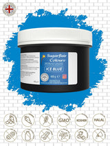 Sugarflair Colorante alimentario para pasta azul hielo, colorante alimentario para fondant y mazapán, pasta concentrada espectral - 400 g