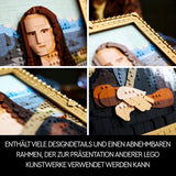 LEGO Art Mona Lisa, Set para adultos, Pintura de Leonardo Da Vinci para colgar, Actividad creativa para hombres y mujeres, Regalo para amantes del arte, Arte del Renacimiento italiano 31213 Juegos de construcción Besuche den LEGO-Store
