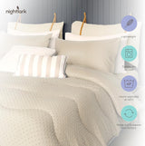 Edredón sin funda Night Lark, 4,5 tog, tamaño king, colección Tufted Dot, ropa de cama de lujo, hipoalergénico, lavable a máquina, edredones y edredones de arena cálida Naty Shop