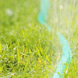 Relaxdays Manguera de riego Manguera de jardín plana con orificios lista para conectar 8 metros Verde 1 pieza Plástico