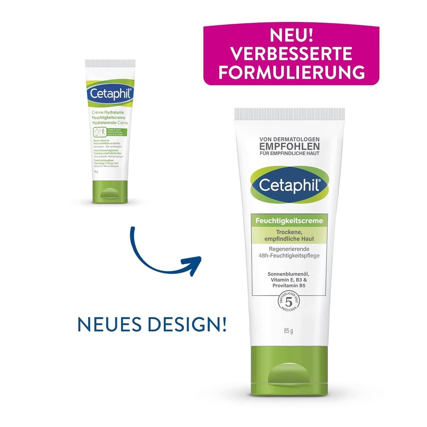 Cetaphil Hidratante para pieles secas y sensibles, 85 ml Ducha y baño Naty Shop