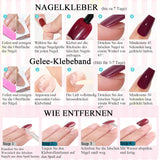 Uñas Francesas Autoadhesivas Rosa Claro - 32 Piezas Pegamento en Uñas Francesas - Uñas Postizas Cortas Cuadradas - Pegamento Transpirable en Uñas Artificiales - Uñas Postizas de Cobertura Completa para Mujer (Rosa Claro)
