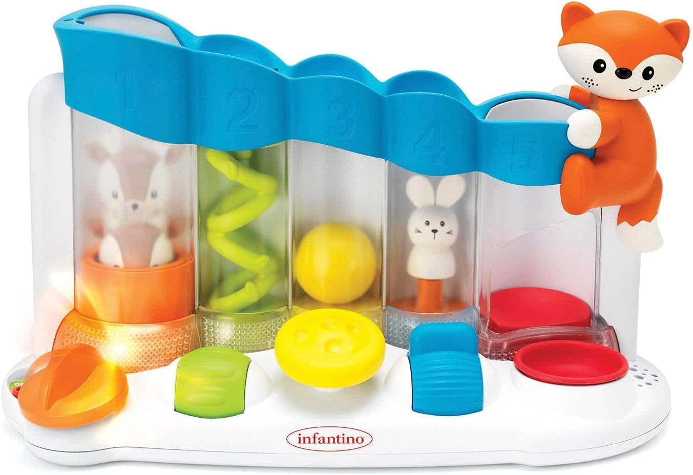Infantino 216428 Sensorial Ball Drop Piano Senso, Multicolor Juguetes Bebé Naty Shop