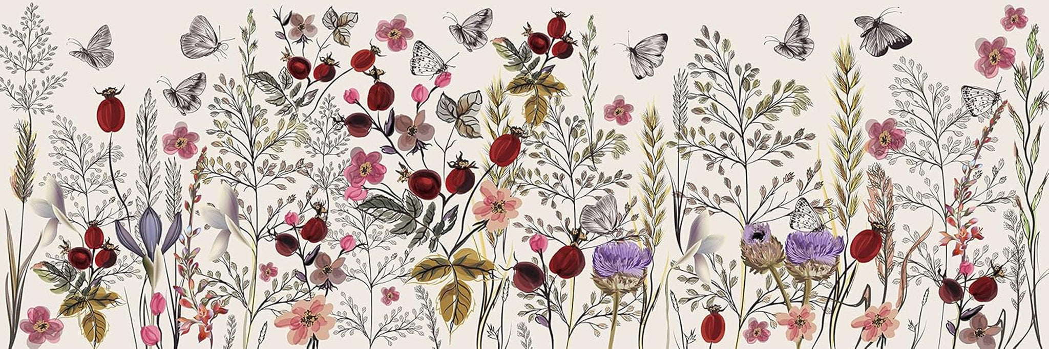 Flores nº1 - Puzzle panorámico de 1000 piezas para adultos Puzzle Naty Shop