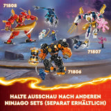 LEGO NINJAGO Figura de acción del robot de fuego de Kai, juguete para niños con figura de robot rojo personalizable, juego de ninja, 4 figuras, incluidos Kai y Zane, regalo para niños y niñas de 7 años 71808 Juegos de construcción Beuche den LEGO-Store