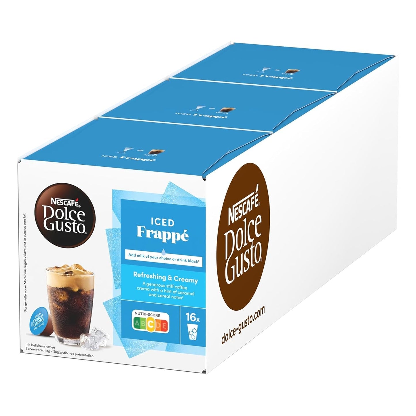 NESCAFÉ DOLCE GUSTO Frappé Kaffeekapseln Paquete de 3 (3 x 16 Kapseln)