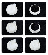 Polvo de uñas cromado Aurora Ice Shimmer polvo de pigmento cromado 4 Uds polvo cromado Nägel Nail Art Nageldesign
