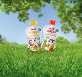 HiPP Orgánico para Niños HiPPiS Fresa Plátano en Manzana - Theo Toucan, 100g