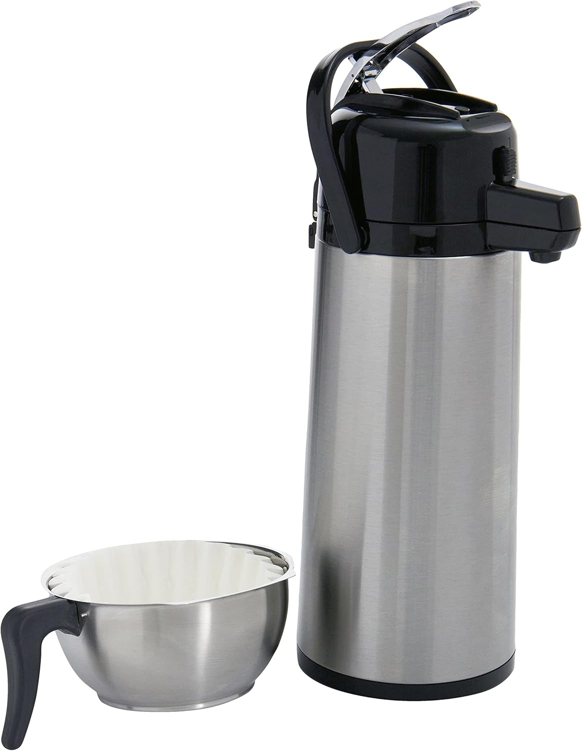 Cafetera espresso Saro, incluida jarra con bomba aislada de acero inoxidable – 2,2 l – Tiempo de preparación aprox. 5–6 min – protección al funcionar sin agua – 2.069 kW – modelo THERMO 24