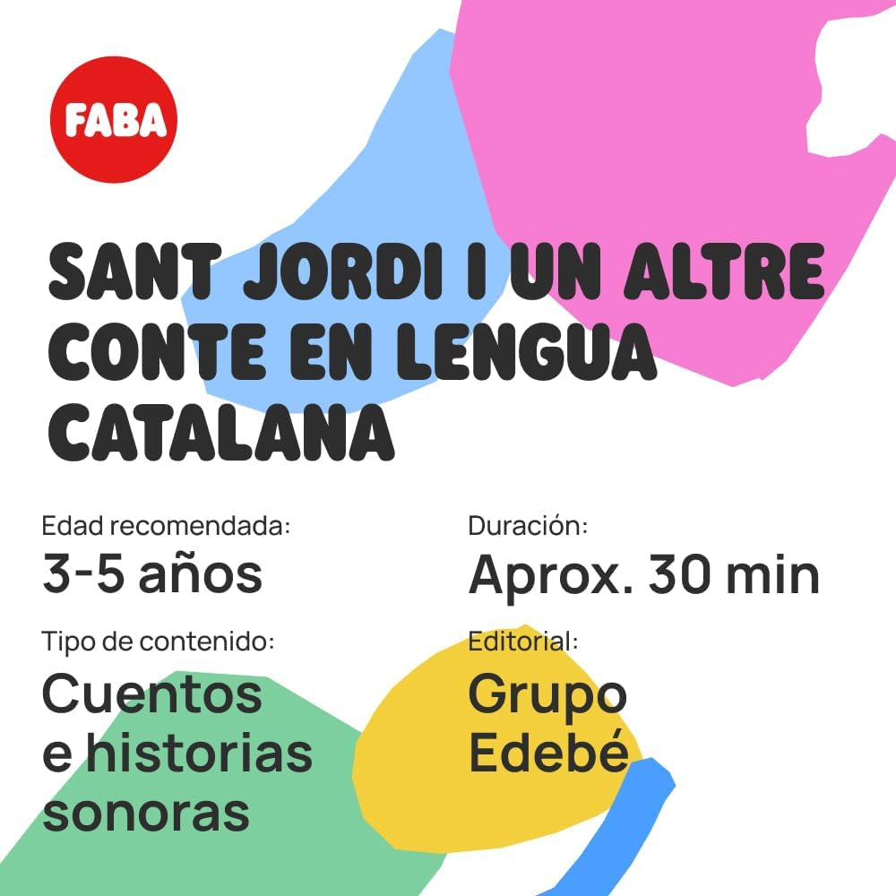 Sonoro de - Sant Jordi i un altre Conte - Cuentos y cuentos sonoros - juguete, contenidos educativos, en catalán, para niñas y niños de 4 a 6 años Bebe Naty Shop Toys