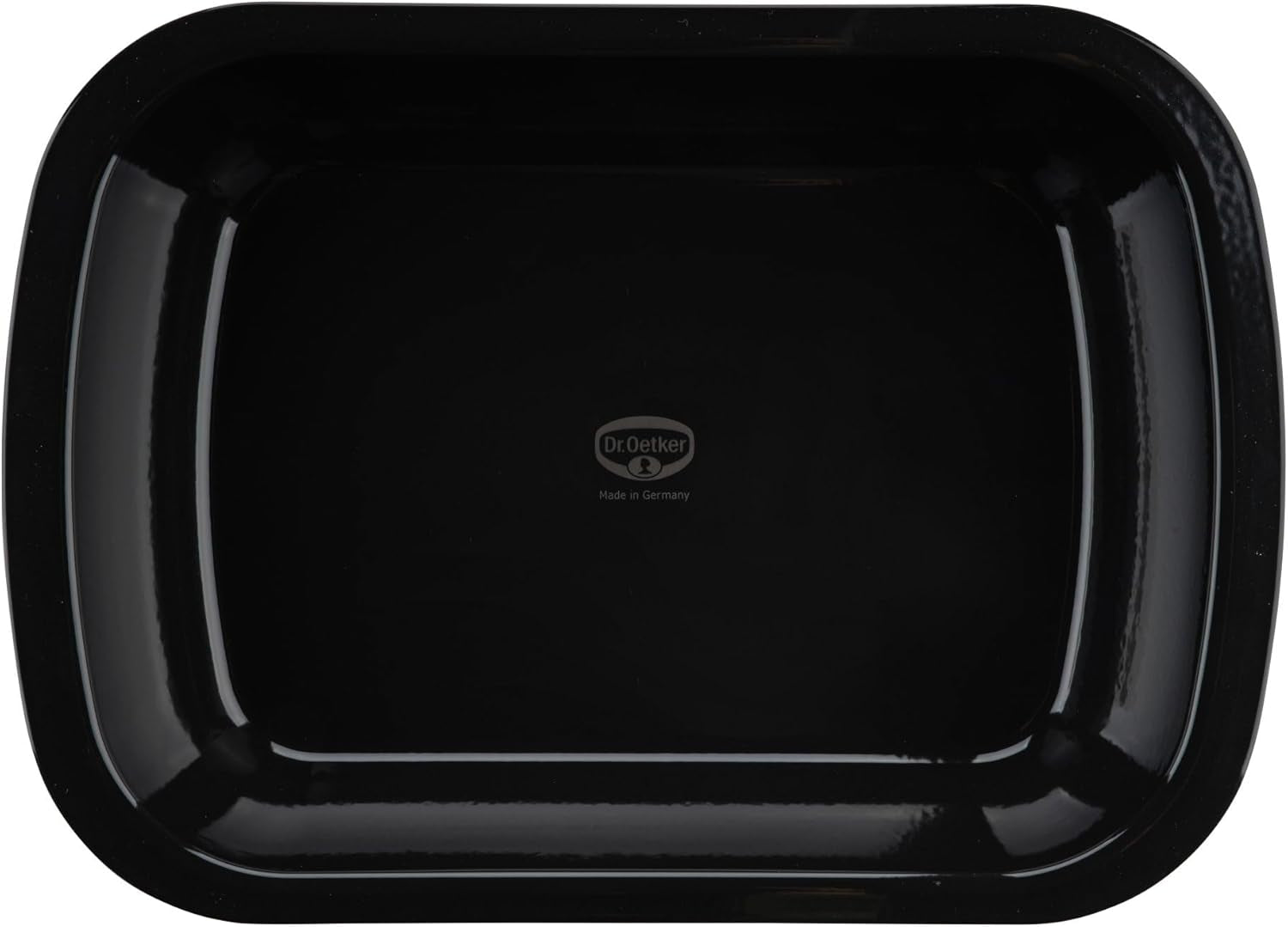 Dr. Oetker Back-Idee Kreativ Dessert- Und Auflaufform Aus Esmalte, 39,5 X 28 X 6,5 Cm– Hitzebeständig Bis 400°C, Schnittfest, Kratzfest, Induktionsgeeignet, Schwarz Moldes y bandejas para hornear Naty Shop