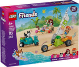LEGO Friends Aventura en la playa con perros, juguete de construcción para niñas de 6 años, juego de animales con 2 minifiguras y 2 figuras de Corgi, regalo creativo para niños, juego de construcción de aventura con tabla de surf 42641 Juegos de construcción Besuche den LEGO-Store