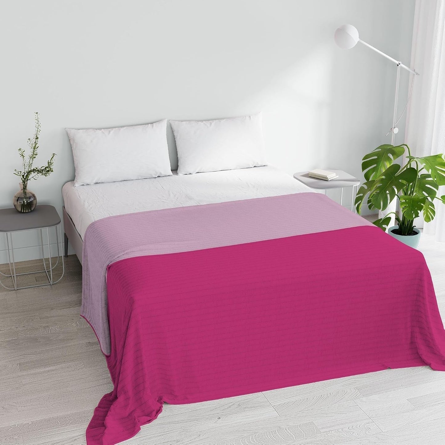 Colcha Verano Microfibra Naranja/Oxido para Cama Doble 250 X 250 Cm Edredones y Edredones Naty Shop Lila/Fucsia Matrimonial 250X250Cm