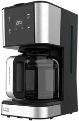 Espresso con filtro Cecotec Coffee 66 Drop and Touch, potencia 950 W, 1,5 L, 12 tazas, pantalla táctil, jarra de cristal, temporizador 24 horas, 6 interruptores, filtro de malla reutilizable