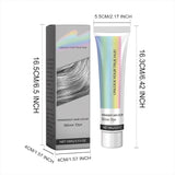 Color de cabello Plata Gris Plata Color de cabello natural Crema Color de cabello temporal Crema Color de cabello gris Crema Tinte para el cabello plateado semipermanente para todo tipo de cabello 2 piezas Naty Shop Tinte para el cabello
