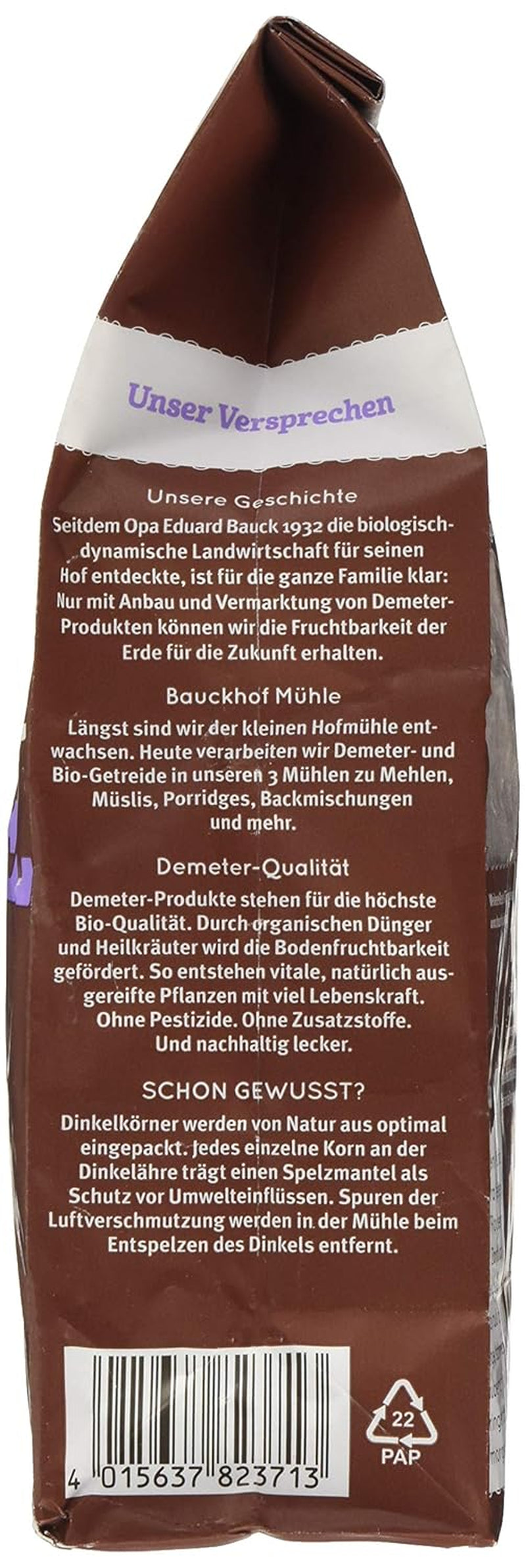 Bauck HOF Dinkelmüsli Schokozart, 425G (1Er Pack) Cereales Naty Shop