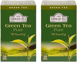 Ahmad Tea - Té verde - Bolsas de té envueltas individualmente selladas con sabor con 2 g de té por porción - 20 bolsas de té con bandas (paquete de 2)