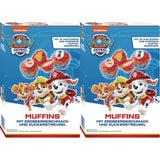 RUF X PAW Patrol Muffin Backmischung Mit Erdbeer-Geschmack, Para 12 Muffins Paw Patrol, Inkl.16 Oblaten-Auflegern Und Pawsome Muffin-Förmchen, 1 X 394G Naty Shop 392 G (2Er Pack) Muffins
