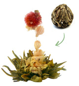 Flores de té "TRES FLORES" 1 pieza de té | Hojas de té verde - Flores de caléndula - Flores de berro europeas | Ideal para los amantes del té Té verde Té de flores | 6G