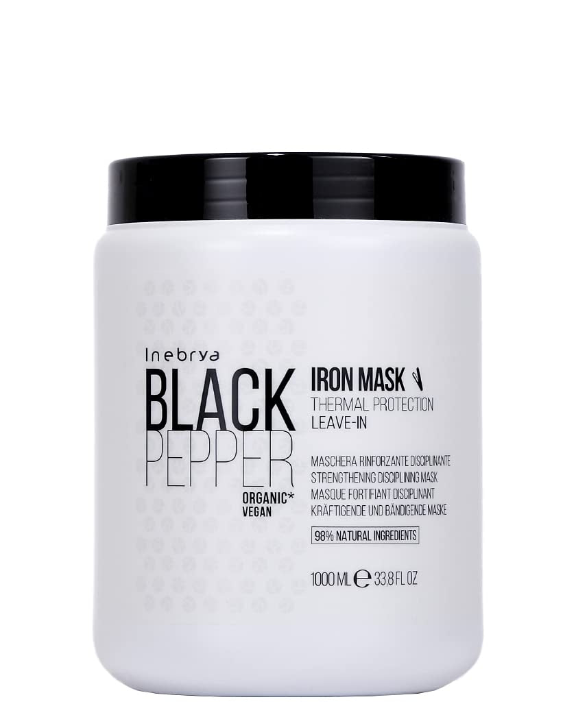 Mascarilla hierro pimienta negra 1000ml Naty Shop mascarilla capilar 1 kg (1 paquete)