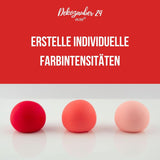 Dekozauber 24 Colorante alimentario rojo, gel, 30 g, vegano, sin azúcar, altamente concentrado, colorante alimentario rojo para fondant, crema de mantequilla, bebidas y más