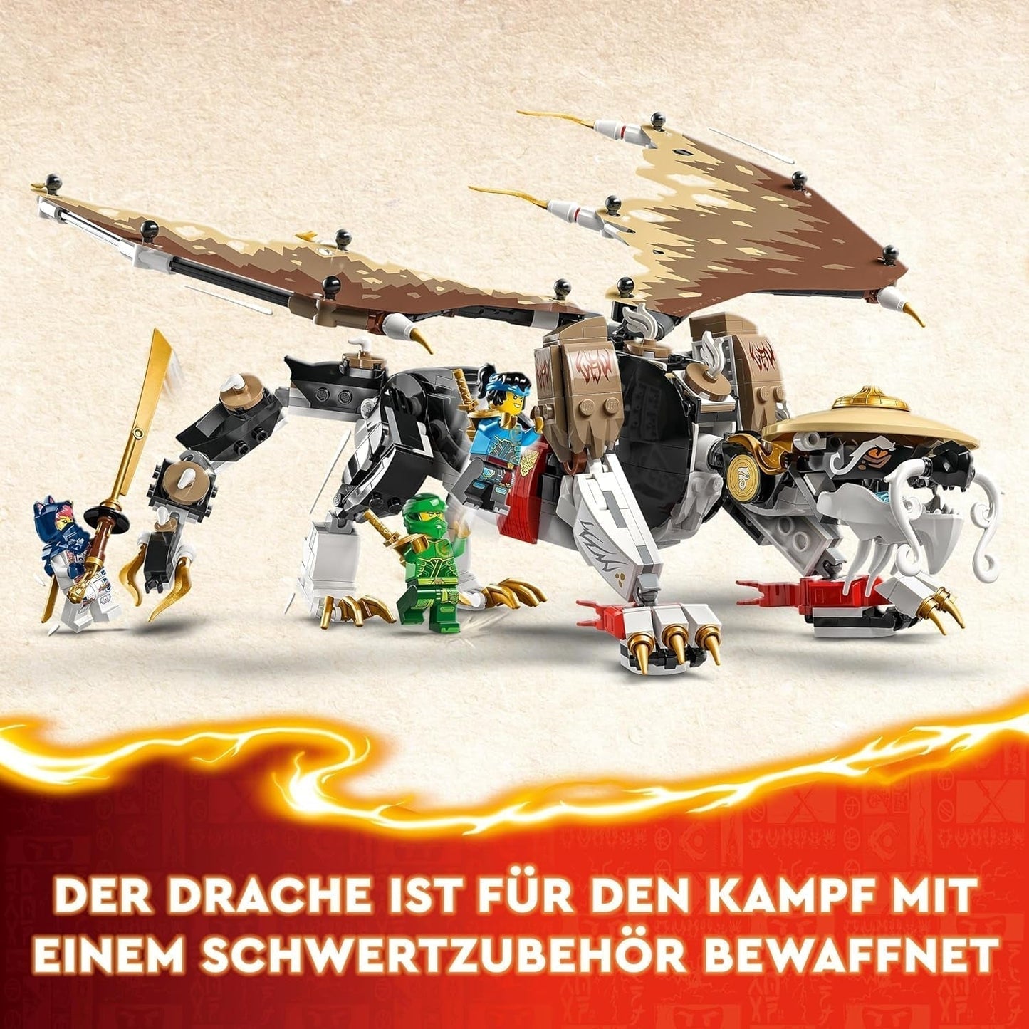 LEGO NINJAGO Egalt Dragon Master, Set Ninja con Dragón de Juguete y 5 figuras incluyendo Lloyd y NYA, Dragon Master, regalo para niños y niñas a partir de 8 años 71809 Juegos de construcción Beuche den LEGO-Store