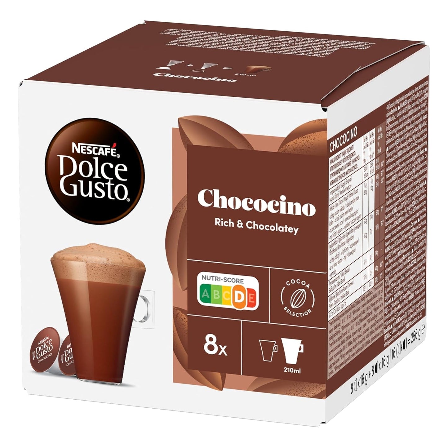 NESCAFÉ DOLCE GUSTO Chococino Kakaokapseln Paquete de 3 (3 x 16 Kapseln)