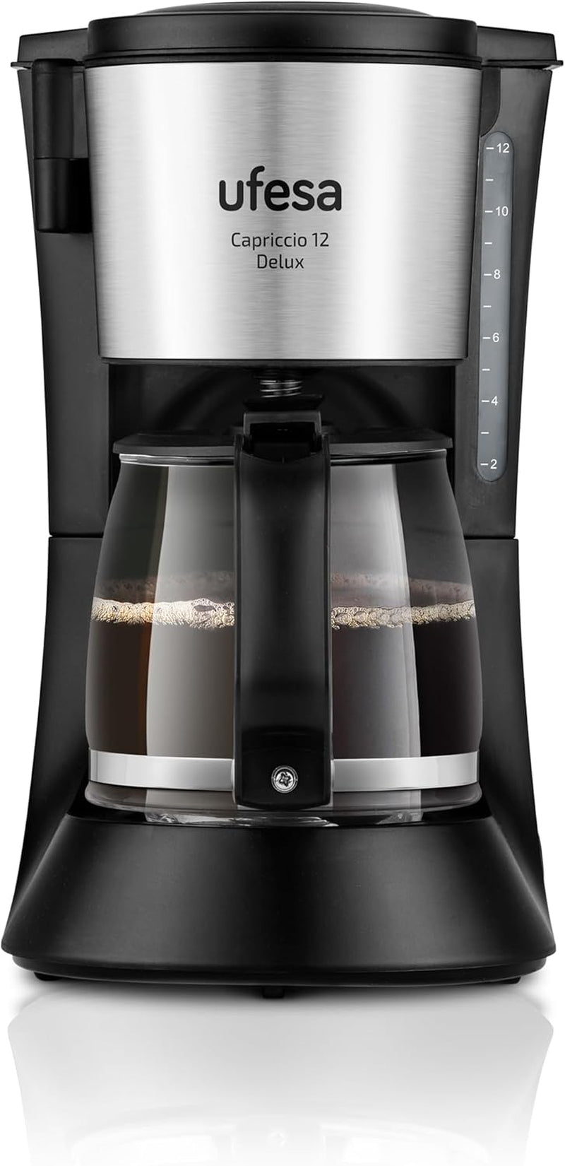 Ufesa CG7114 Cafetera de filtro Capriccio, 6 tazas, 600W, jarra 0,6L, sistema antigoteo, apagado automático, azul