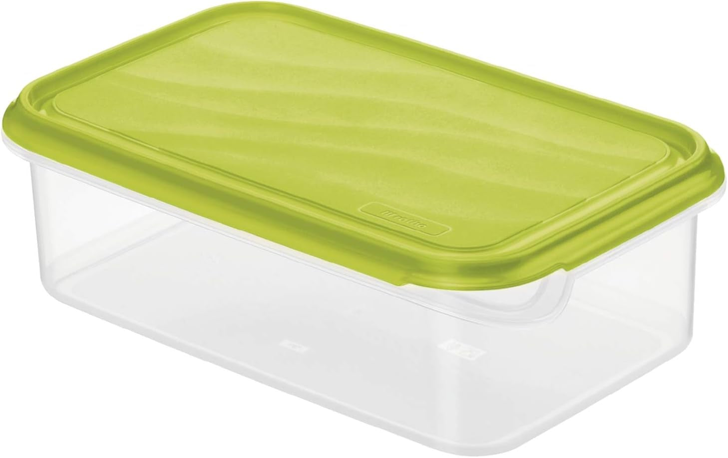 Rotho Rondo Tarro de conservación de alimentos 1,5l con tapa, Plástico libre de BPA (PP), transparente/verde, 1,5l (24,0 x 16,0 x 7,5 cm) Naty Shop Cajas de conservación de alimentos 1,5L