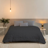 Bleu Câlin Edredón Hermance estampado 1 persona, poliéster, azul/gris, 140 x 200 cm Edredones y edredones Naty Shop Gris 140 x 200 cm