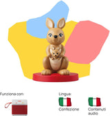 Figura sonora - peluche musical - música, canciones y sonidos - juguete, contenidos educativos, versión italiana, niños y niñas 0-2 años Bebe Toys Naty Shop