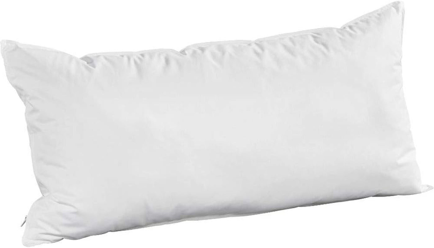 Almohada Badenia Trendline Comfort con funda de algodón, 40 X 80 cm, blanca, certificado Oeko-Tex, producida según el estándar de calidad alemán Naty Shop almohadas estándar 40 X 80