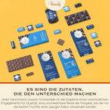 Venchi - Pack de 6 tabletas de chocolate negro con avellanas, 600g - Sin azúcares añadidos - Sin edulcorantes artificiales - Sin gluten - Vegano - Idea de regalo