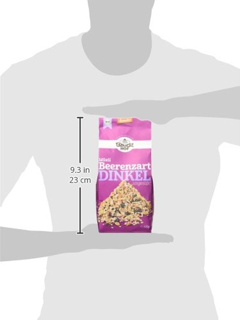 Muesli con sabor a bayas de espelta Hof, sin azúcar, 425 g