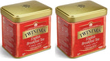 Twinings English Breakfast Tea Té negro suelto en caja de té Té negro fuerte elaborado con hojas de té de alta calidad recogidas de las mejores plantaciones de té de Sri Lanka y la India G, neutro, 100 gramos