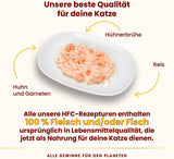 Almo Nature HFC Comida húmeda natural para gatos - Recetas variadas con pollo - 6 x 70g