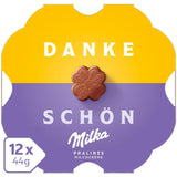 Praliné Milka Little Thank You – Chocolate con leche alpino con relleno fino de crema de leche – 12 x 44 g