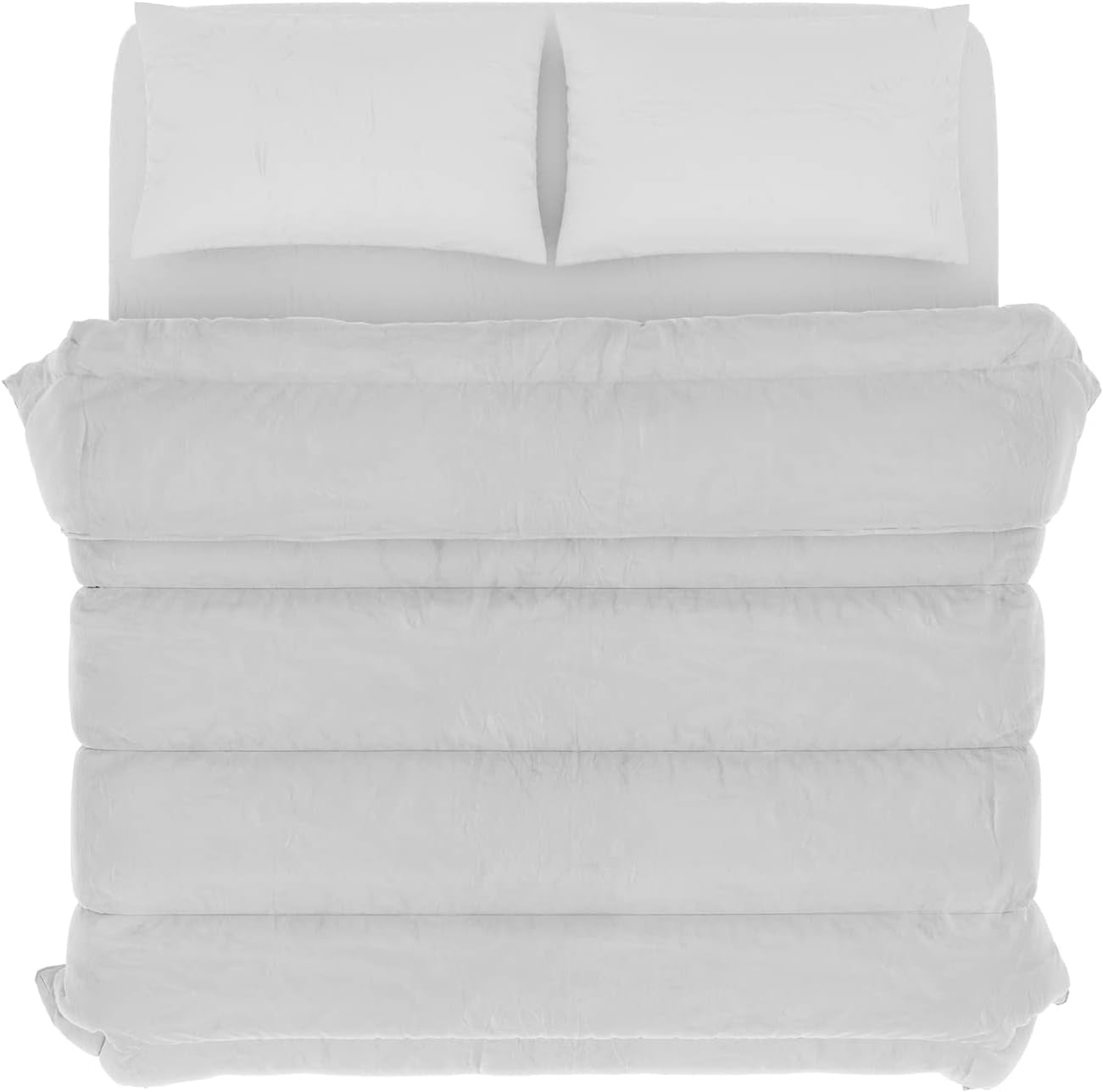 Ropa de Cama Italiana Edredón Invierno Prestige Blanco, 100% Microfibra, Matrimonial, 250X200Cm Edredones y Edredones Naty Shop
