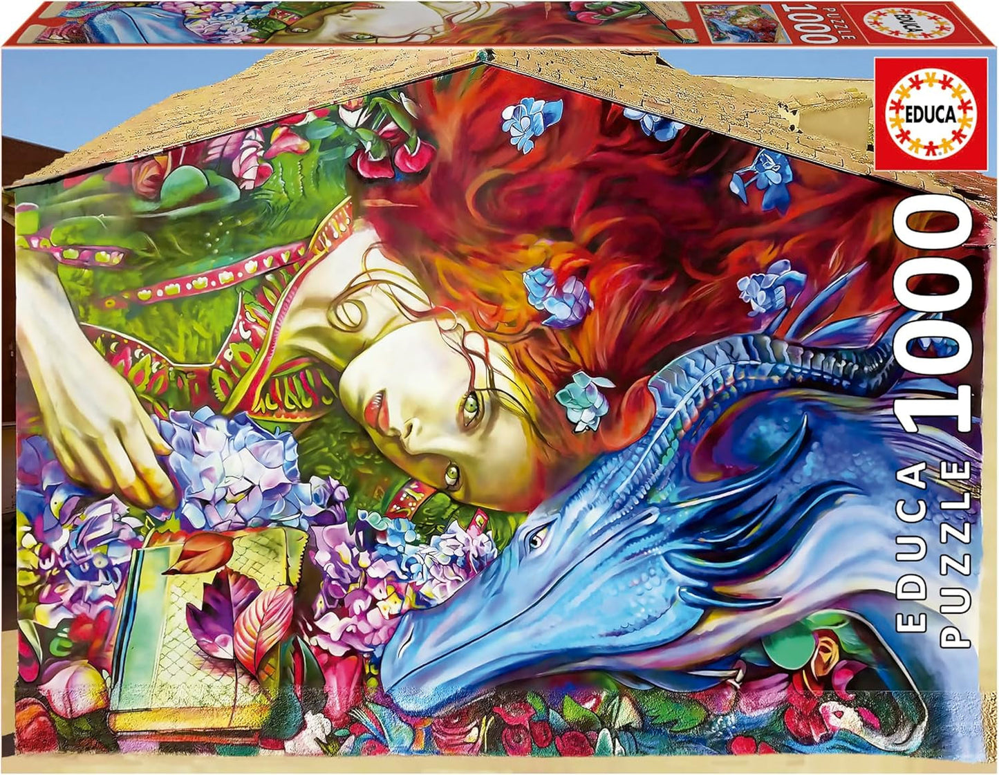 Educa - Puzzle de 1000 piezas para adultos | Sant Jordi, Lirio Ladrillo. Dimensiones: 68 X 48 cm. Incluye pegamento para rompecabezas Fixpuzzle. Durante 14 años (19926) Puzzle Naty Shop Título predeterminado